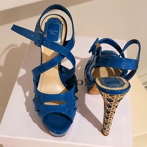 Dior high heels like new blue